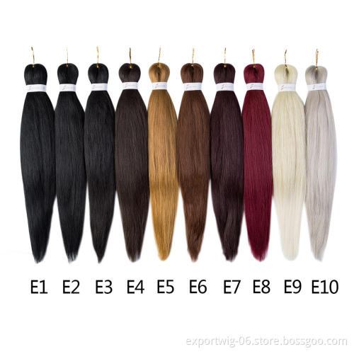wholesale free tress crochet yaki braid synthetic braiding hair ez pre stretched expression braiding hair bulk